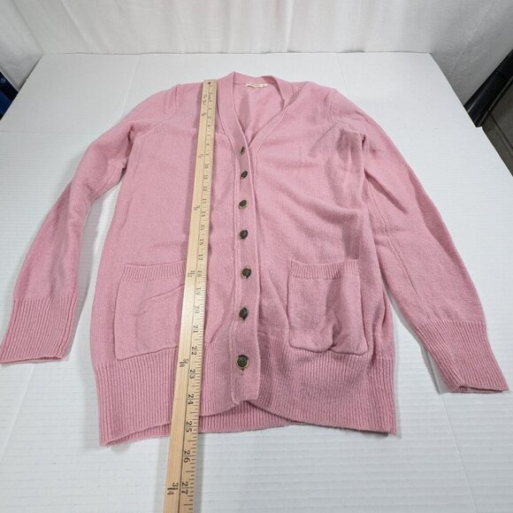 WoolOvers Pink Cardigan 100% Pure New Wool Womens Small ** - Picture 2 of 9
